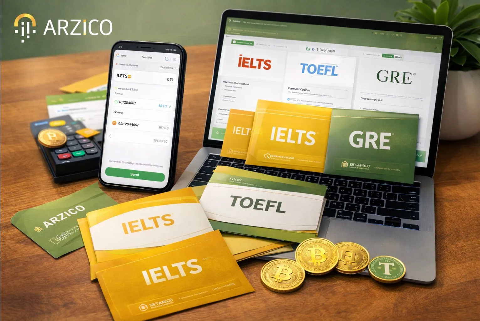 نحوه خرید ارز برای پرداخت هزینه آزمون‌های بین‌المللی (IELTS، TOEFL، GRE)