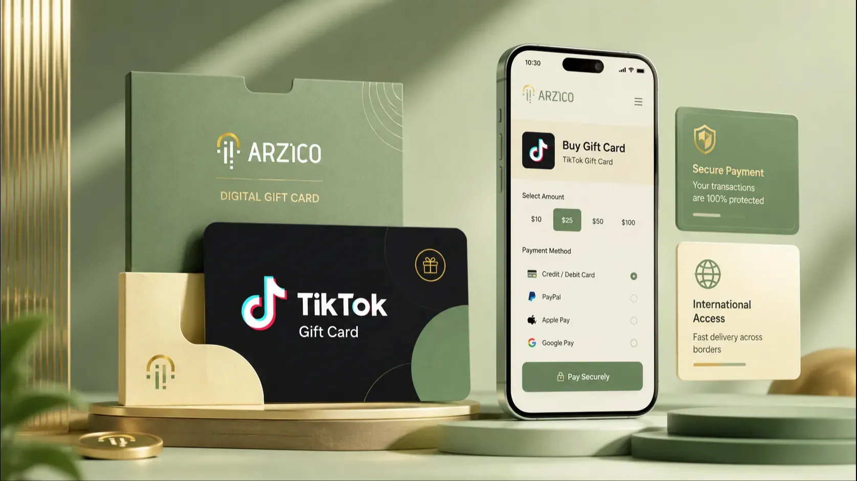 خرید گیفت کارت TikTok