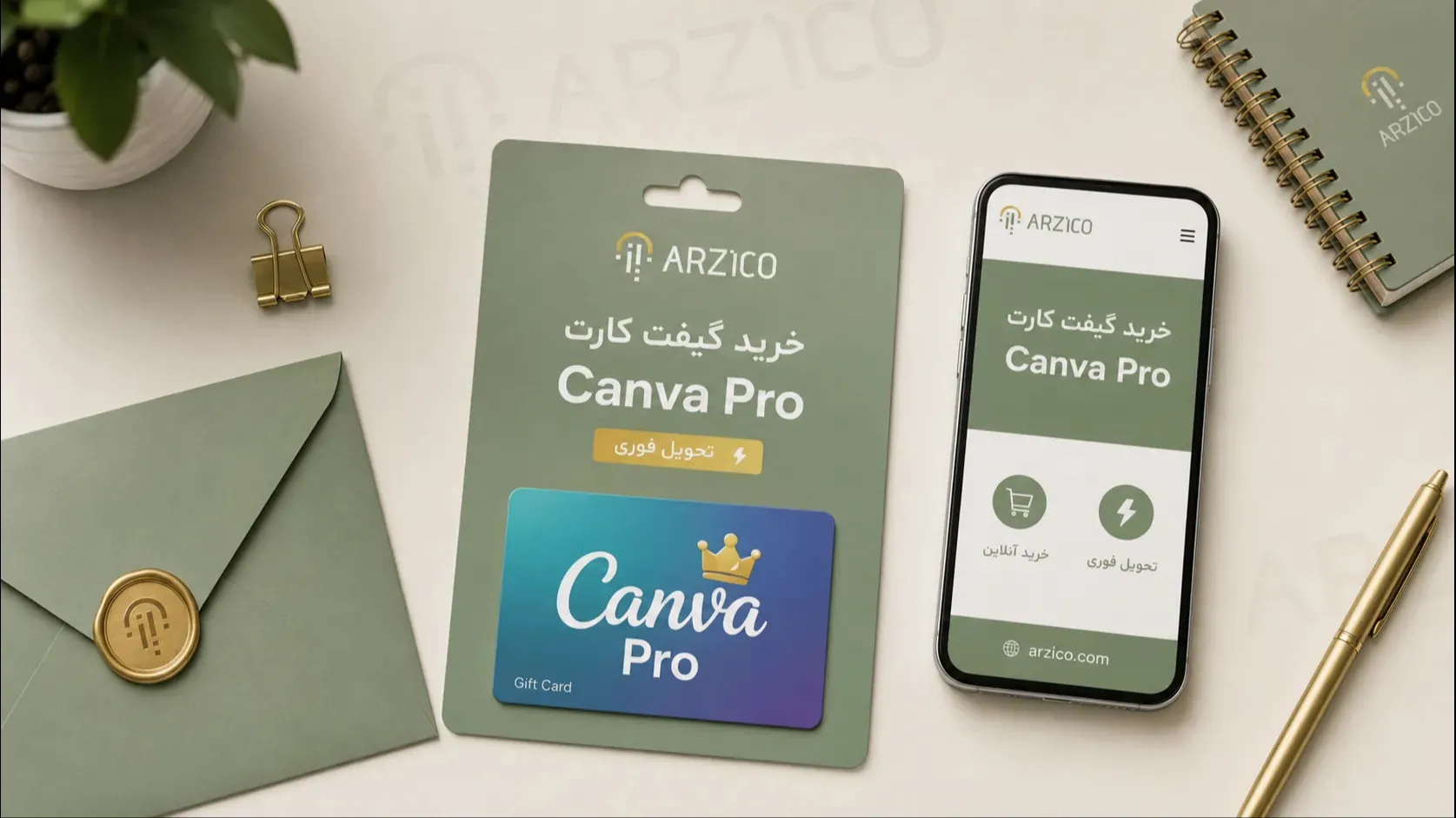 خرید گیفت کارت Canva Pro