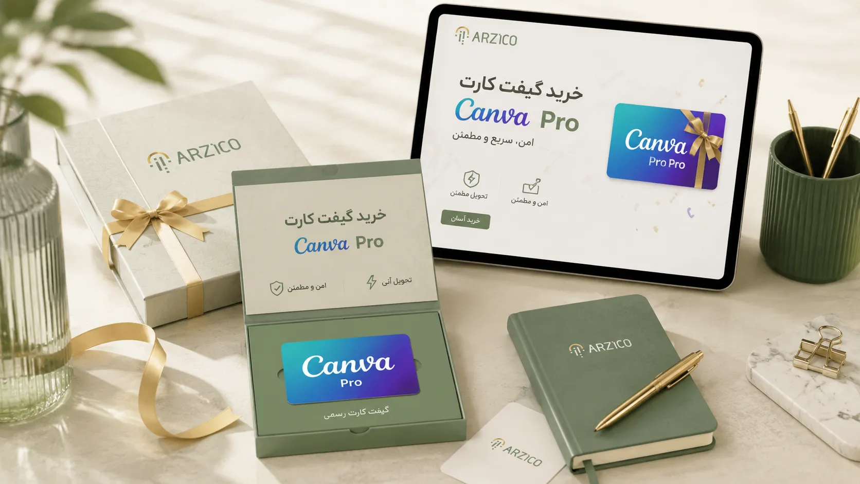 آموزش خرید گیفت کارت Canva Pro بهصورت امن