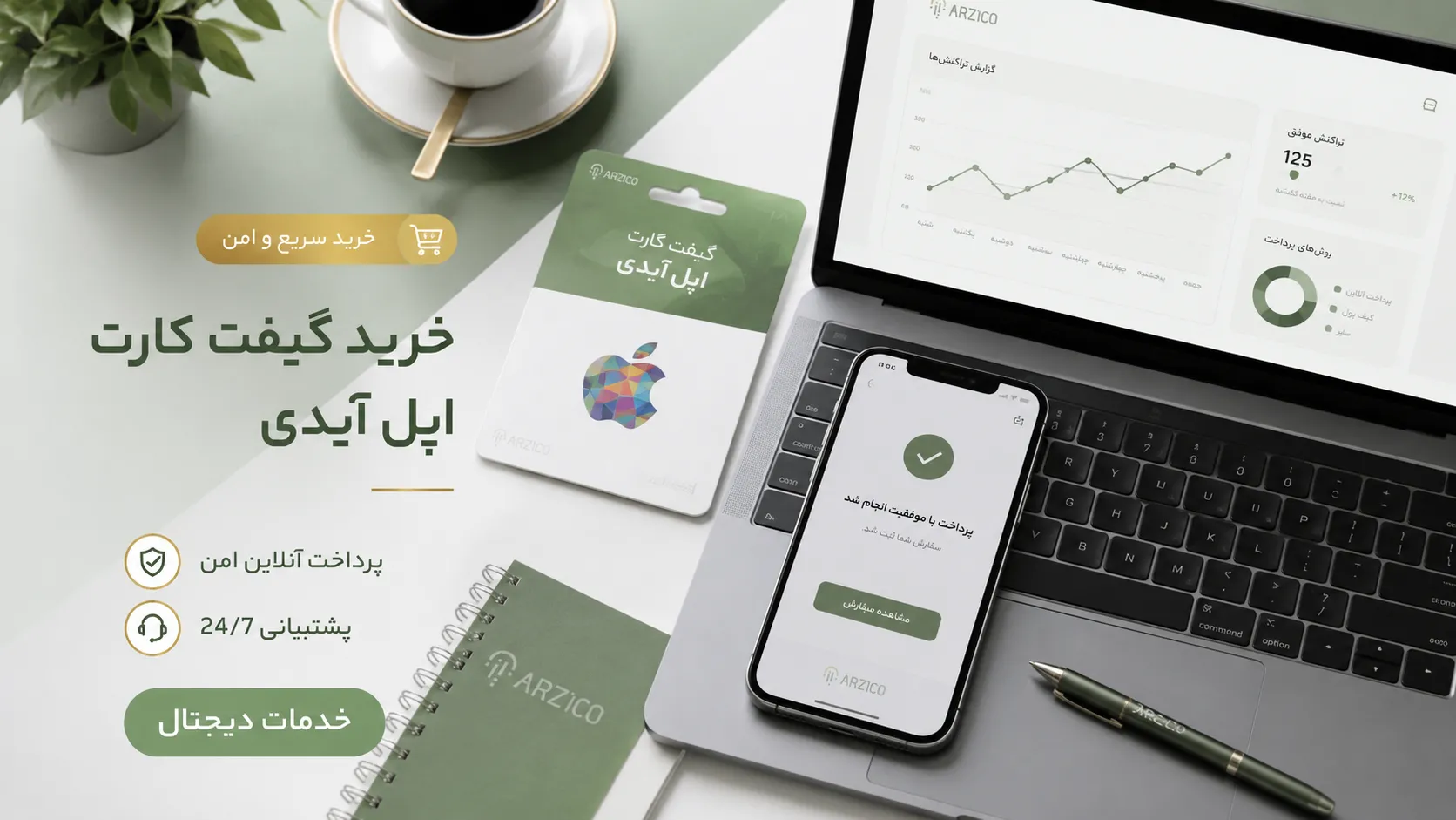 آموزش خرید گیفت کارت اپل آیدی به&zwnj;صورت امن