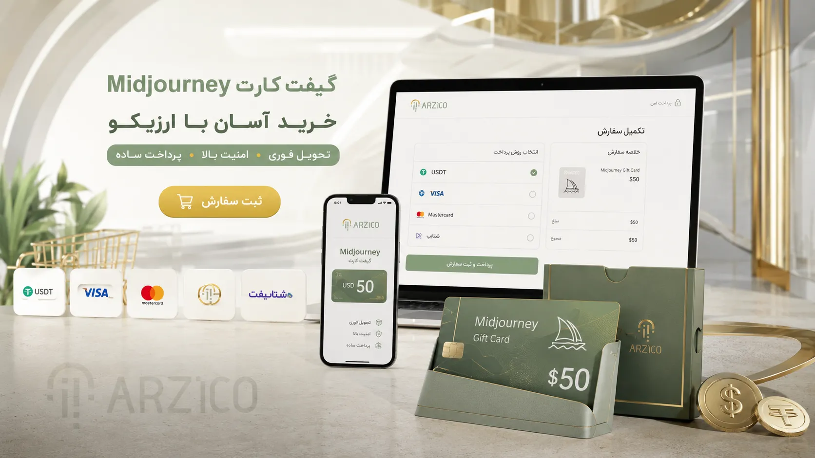 نحوه فعالسازی گیفت کارت Midjourney