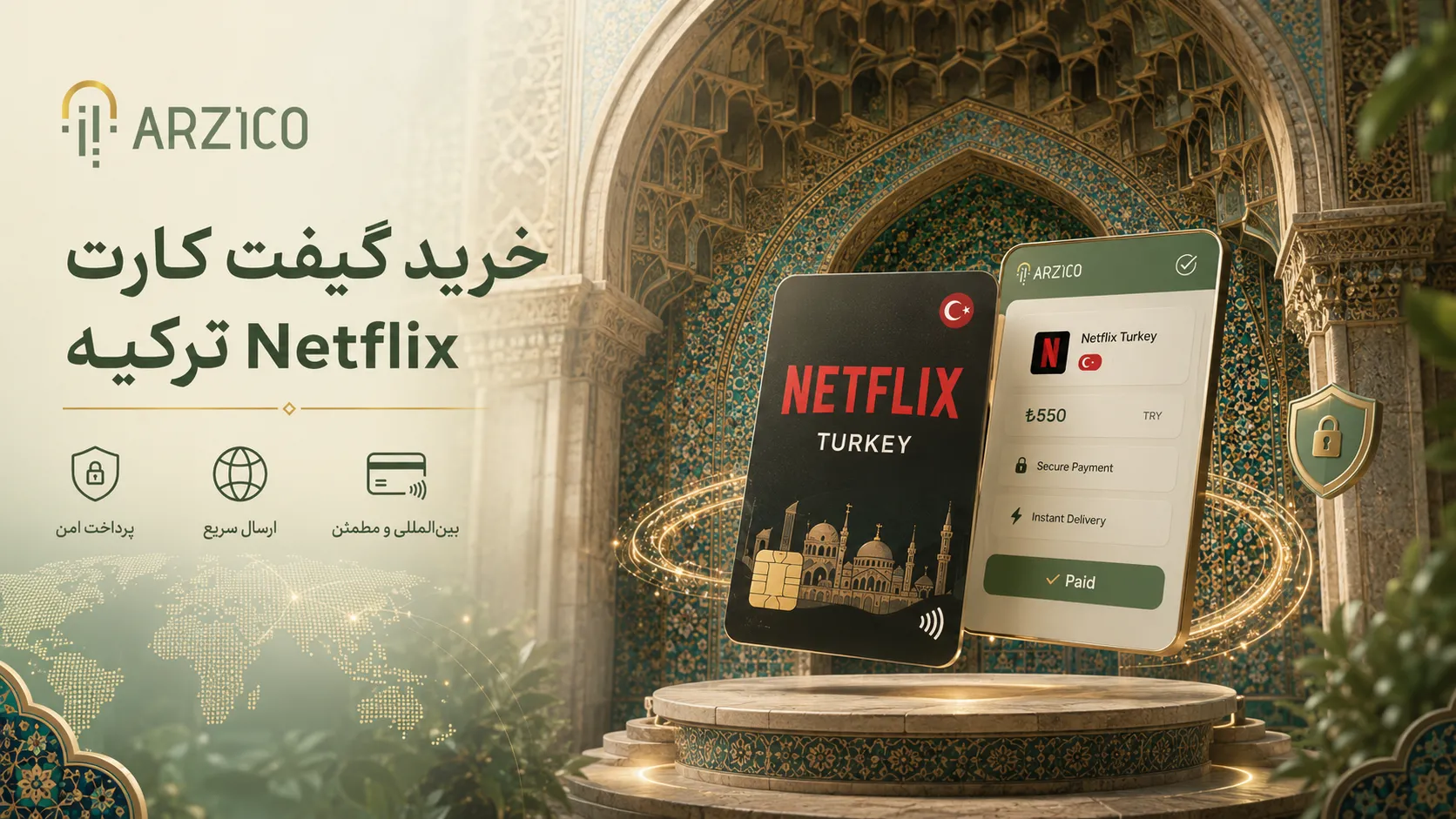 نحوه خرید گیفت کارت Netflix ترکیه بهصورت امن