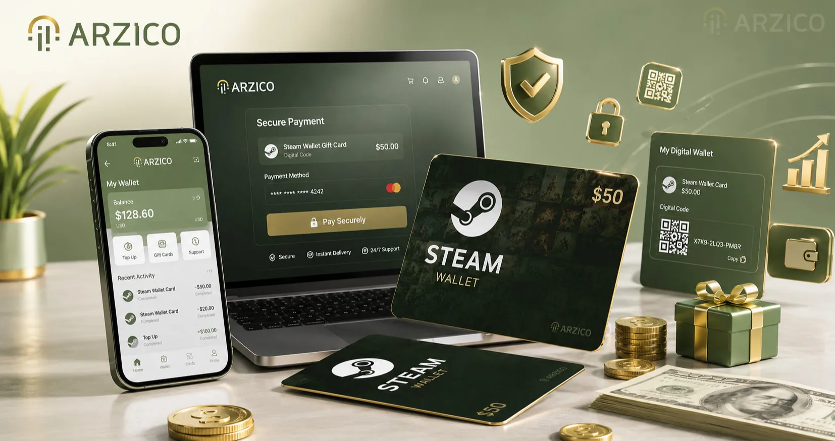 تفاوت گیفت کارت استیم والت با خرید مستقیم بازی – کدام روش بهتر است؟