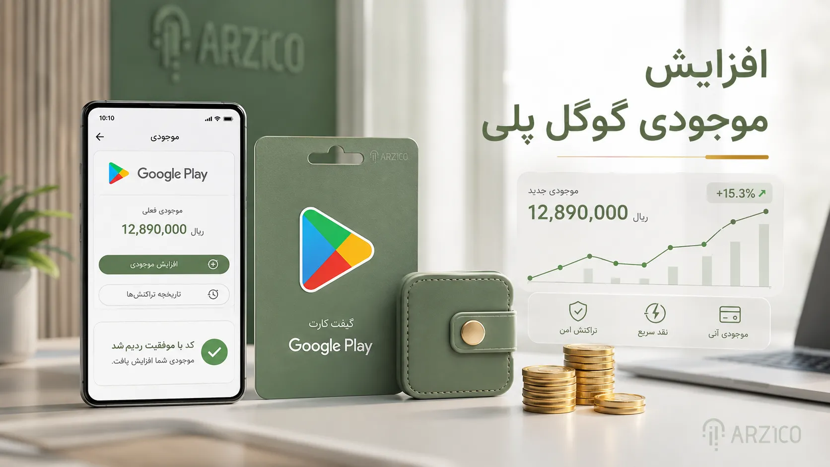 چگونگی فعال&zwnj;سازی گیفت کارت گوگل پلی