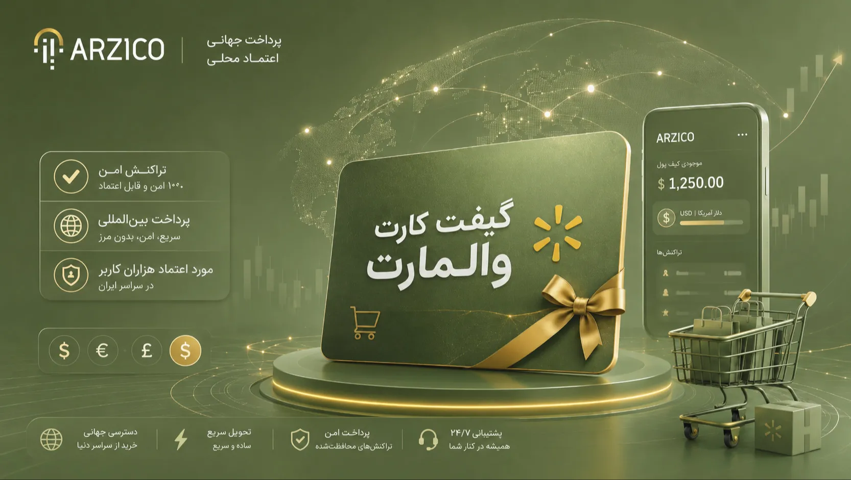 مزایای خرید گیفت کارت والمارت برای کاربران ایرانی