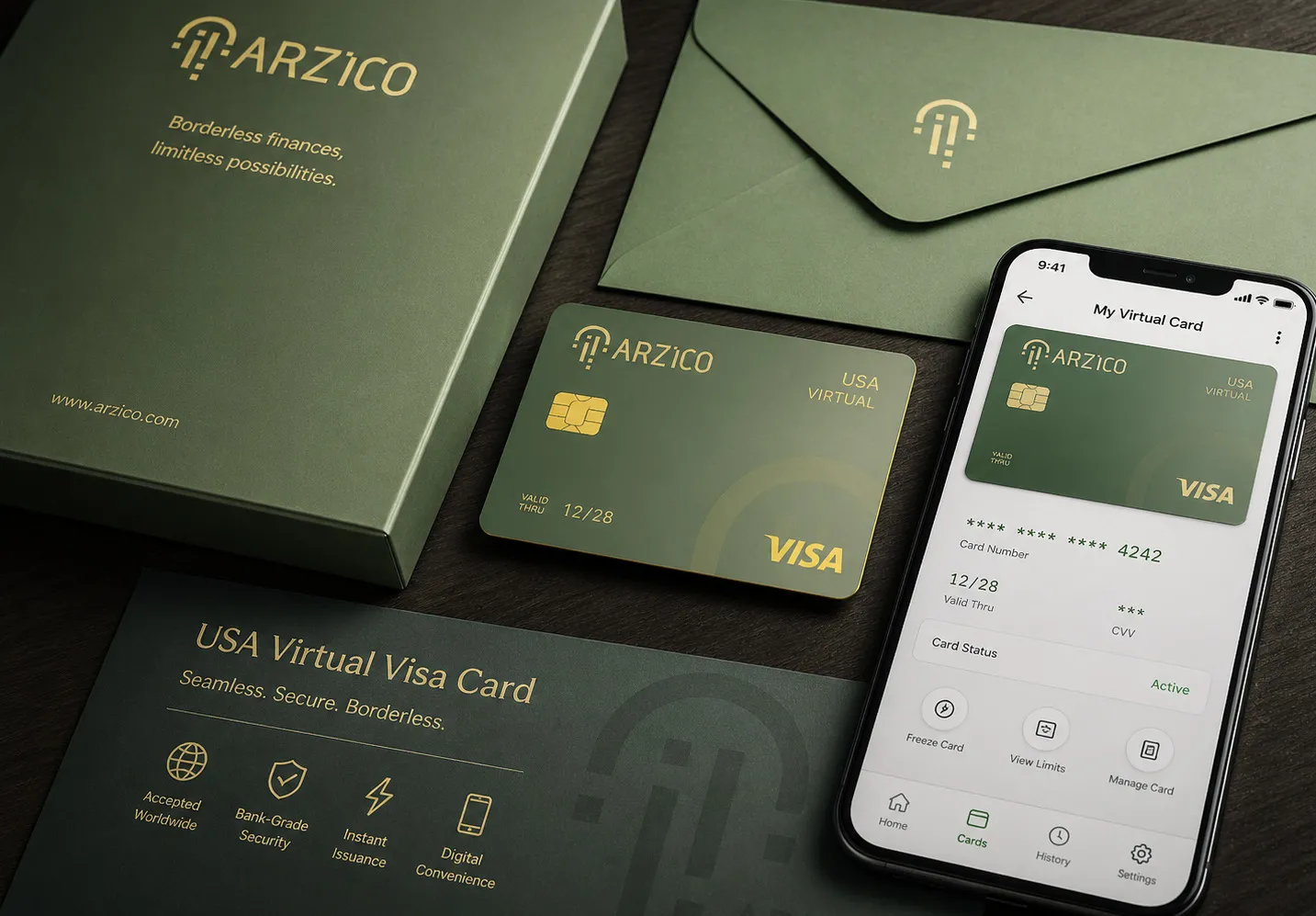 نحوه دریافت ویزا کارت مجازی در آمریکا