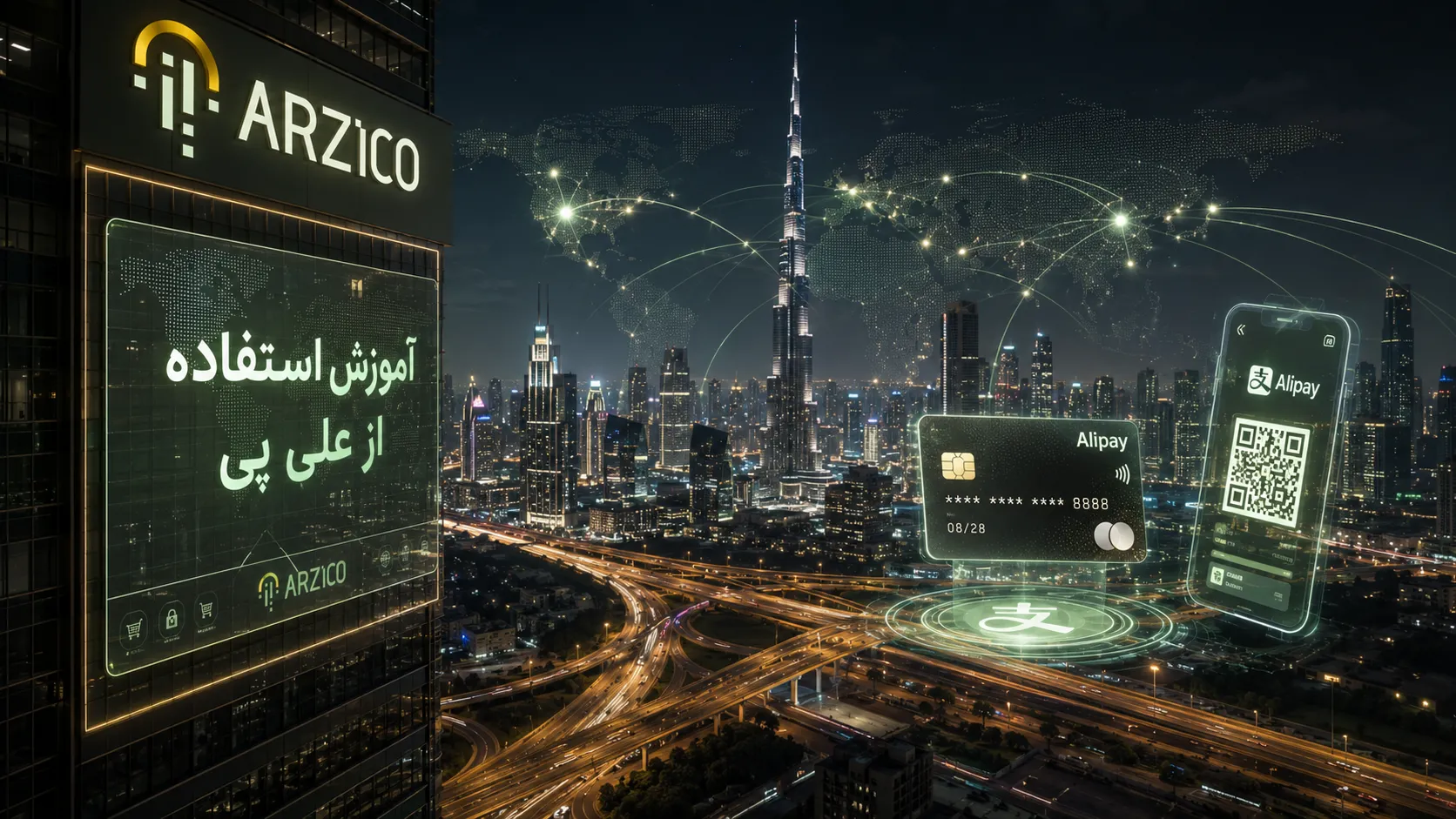 ۴. روش افزودن کارت بانکی به Alipay