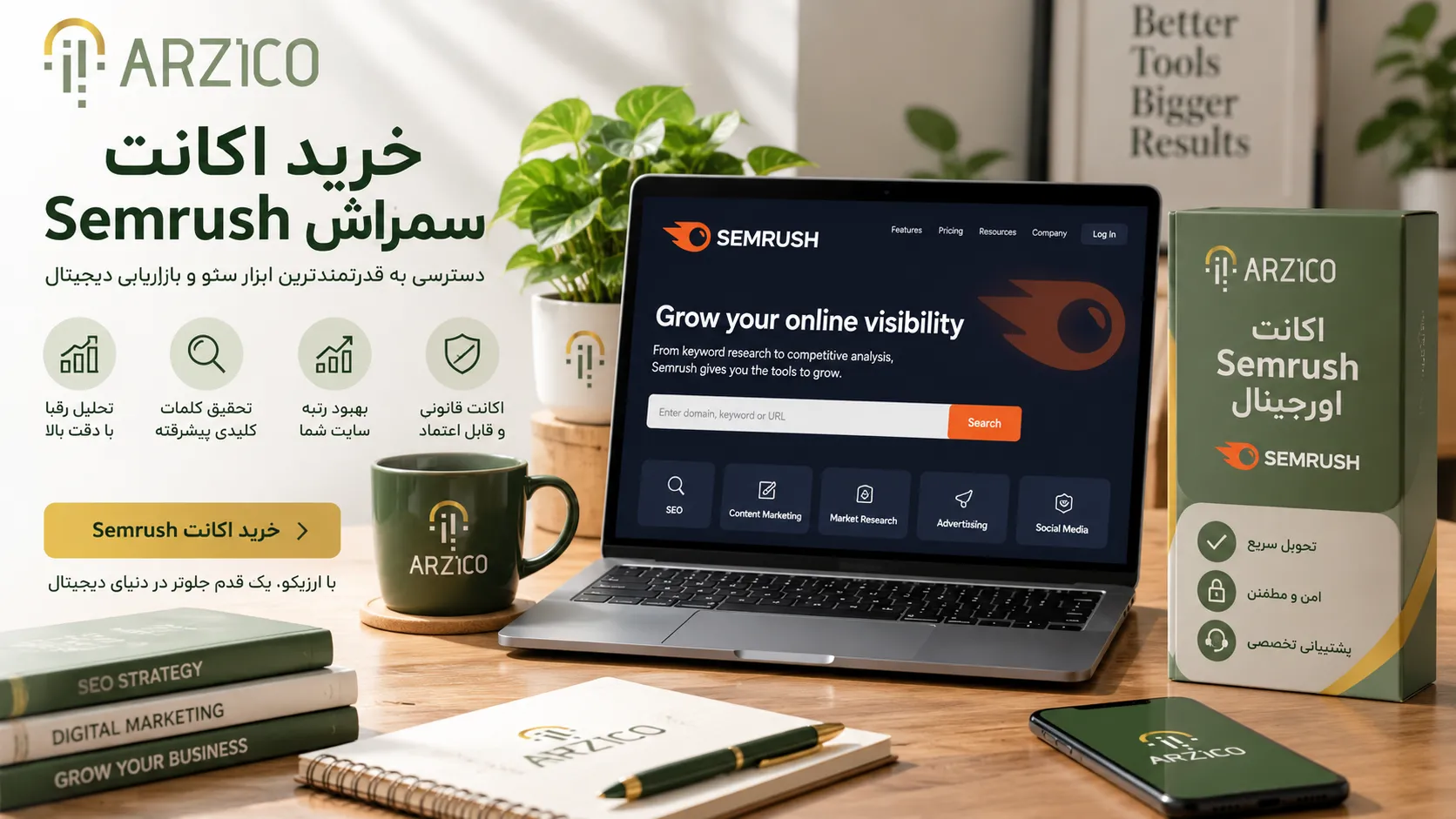 نکات مهم قبل از خرید اکانت Semrush