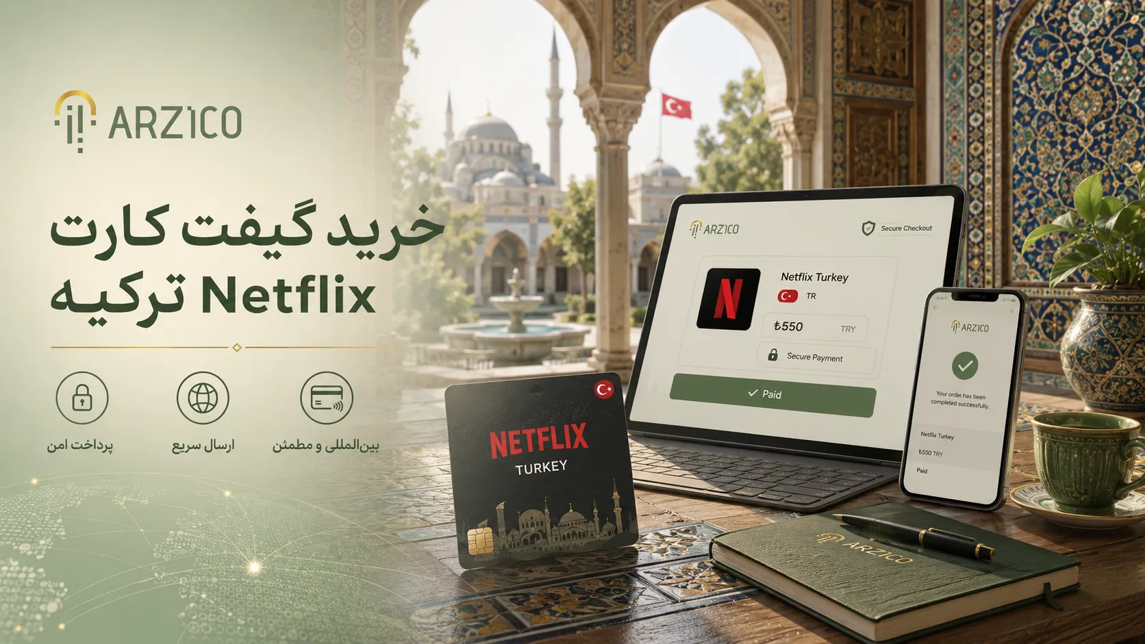 سوالات متداول درباره خرید و استفاده از گیفت کارت Netflix ترکیه